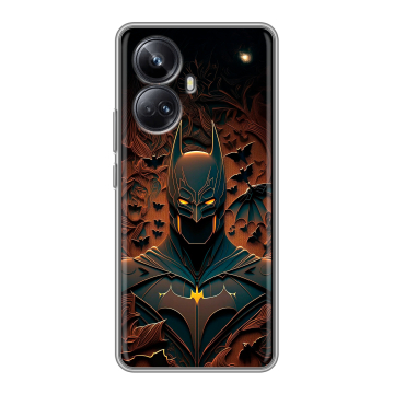 Силиконовый чехол на Realme 10 Pro Plus с принтом Batman Бэтмен Силиконовый чехол на Realme 10 Pro Plus с принтом Batman Бэтмен