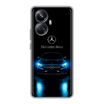 Силиконовый чехол на Realme 10 Pro Plus с принтом Mercedes Мерседес Силиконовый чехол на Realme 10 Pro Plus с принтом Mercedes Мерседес