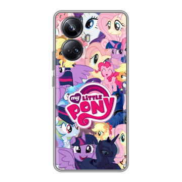 Силиконовый чехол на Realme 10 Pro Plus с принтом My little pony Дружба чудо Силиконовый чехол на Realme 10 Pro Plus с принтом My little pony Дружба чудо
