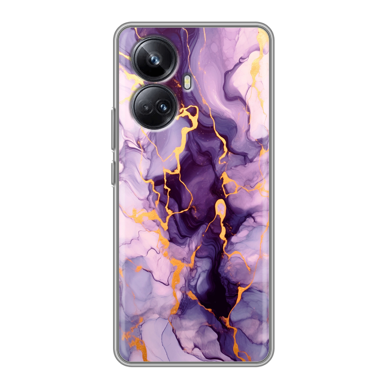 Силиконовый чехол на Realme 10 Pro Plus с принтом Мрамор Силиконовый чехол на Realme 10 Pro Plus с принтом Мрамор