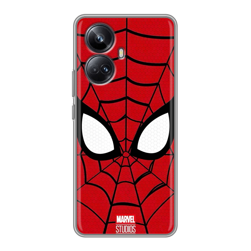 Силиконовый чехол на Realme 10 Pro Plus с принтом человек паук spiderman Силиконовый чехол на Realme 10 Pro Plus с принтом человек паук spiderman