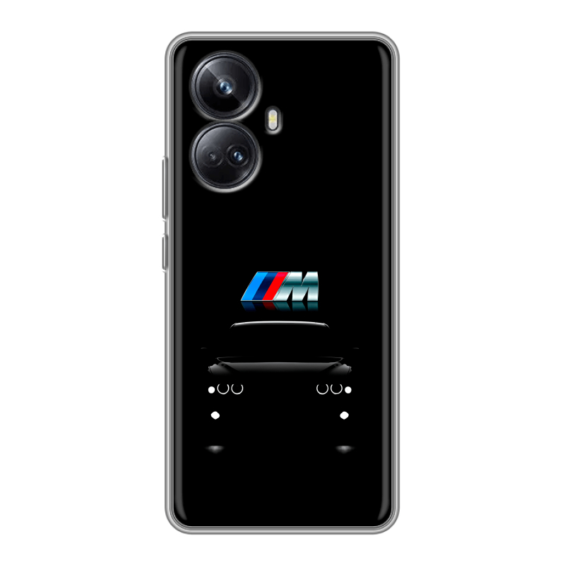 Силиконовый противоударный чехол на Realme 10 Pro Plus с принтом БМВ BMW Силиконовый противоударный чехол на Realme 10 Pro Plus с принтом БМВ BMW