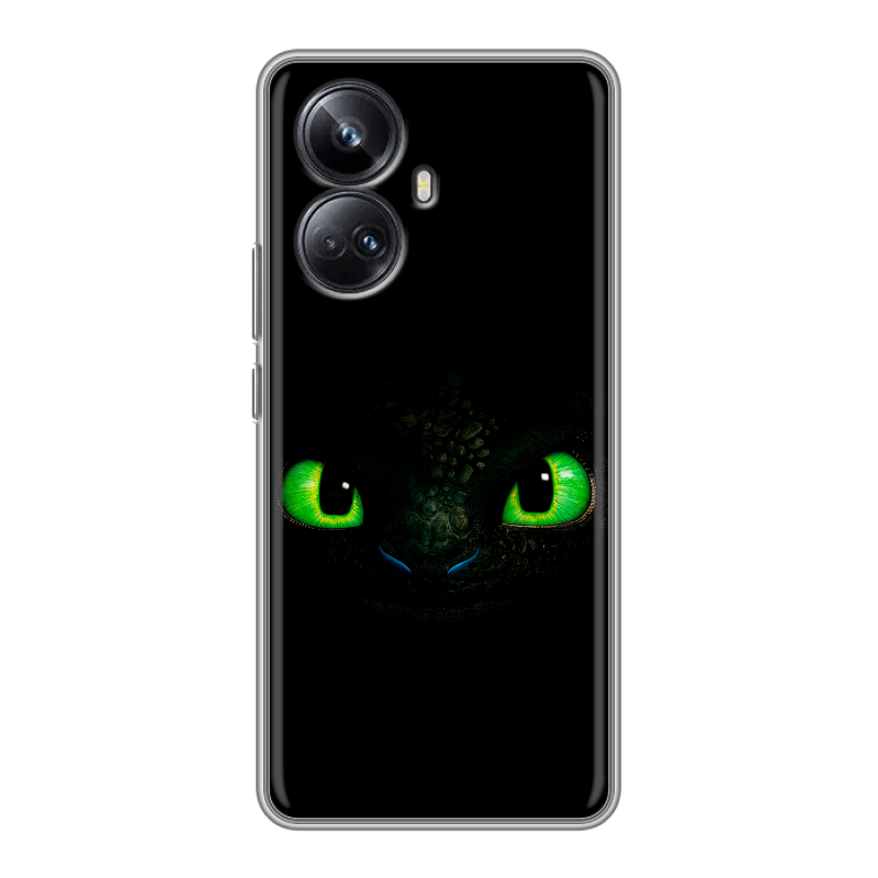 Силиконовый противоударный чехол на Realme 10 Pro Plus с принтом Как приручить дракона Силиконовый противоударный чехол на Realme 10 Pro Plus с принтом Как приручить дракона