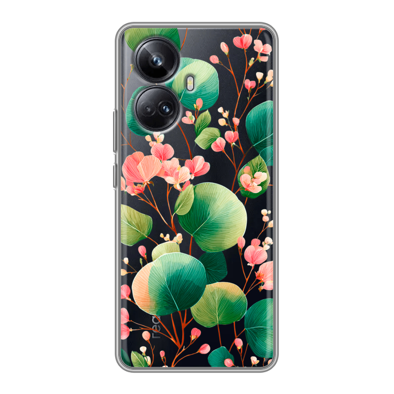 Силиконовый противоударный чехол на Realme 10 Pro Plus с принтом женский Силиконовый противоударный чехол на Realme 10 Pro Plus с принтом женский