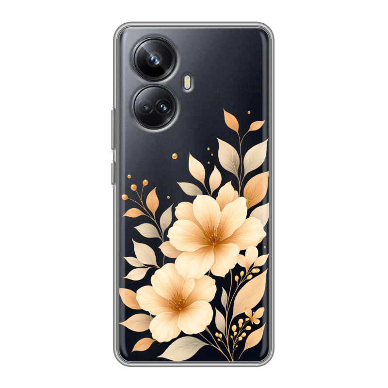 Силиконовый чехол на Realme 10 Pro Plus с принтом для девушки Силиконовый чехол на Realme 10 Pro Plus с принтом для девушки