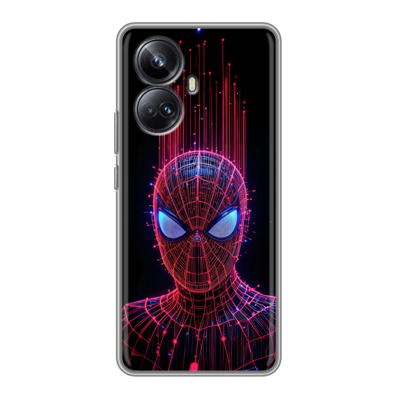Силиконовый чехол на Realme 10 Pro Plus с принтом Spiderman Человек паук Силиконовый чехол на Realme 10 Pro Plus с принтом Spiderman Человек паук