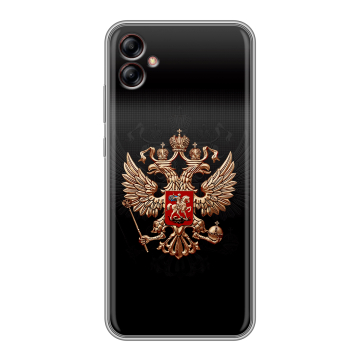 Силиконовый чехол на Samsung Galaxy A04e с принтом Герб России Силиконовый чехол на Samsung Galaxy A04e с принтом Герб России