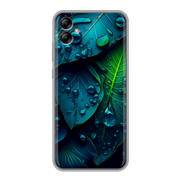 Силиконовый чехол на Samsung Galaxy A04e с принтом Листья Силиконовый чехол на Samsung Galaxy A04e с принтом Листья