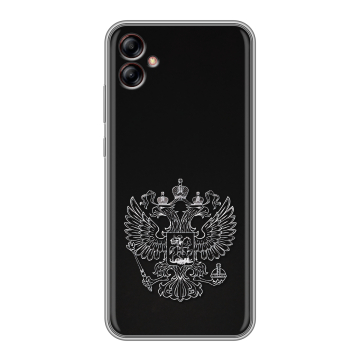 Силиконовый чехол на Samsung Galaxy A04e с принтом Герб России
