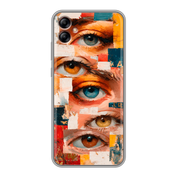 Силиконовый чехол на Samsung Galaxy A04e с принтом Модный принт