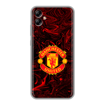 Силиконовый чехол на Samsung Galaxy A04e с принтом Manchester United Силиконовый чехол на Samsung Galaxy A04e с принтом Manchester United