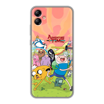 Силиконовый чехол на Samsung Galaxy A04e с принтом Adventure time Время приключений Силиконовый чехол на Samsung Galaxy A04e с принтом Adventure time Время приключений