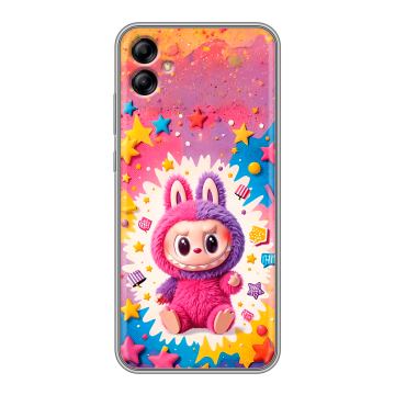Силиконовый чехол на Samsung Galaxy A04e с принтом Labubu Лабубу Силиконовый чехол на Samsung Galaxy A04e с принтом Labubu Лабубу