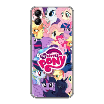 Силиконовый чехол на Samsung Galaxy A04e с принтом My little pony Дружба чудо Силиконовый чехол на Samsung Galaxy A04e с принтом My little pony Дружба чудо
