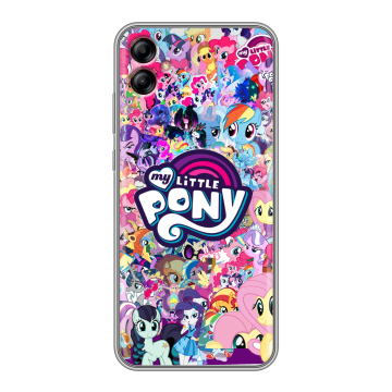 Силиконовый чехол на Samsung Galaxy A04e с принтом My little pony Дружба чудо Силиконовый чехол на Samsung Galaxy A04e с принтом My little pony Дружба чудо