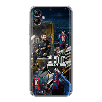 Силиконовый чехол на Samsung Galaxy A04e с принтом Messi Barcelona Силиконовый чехол на Samsung Galaxy A04e с принтом Messi Barcelona