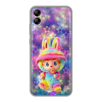Силиконовый чехол на Samsung Galaxy A04e с принтом Labubu Лабубу Силиконовый чехол на Samsung Galaxy A04e с принтом Labubu Лабубу