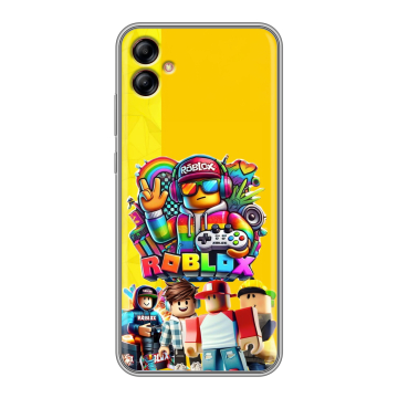 Силиконовый чехол на Samsung Galaxy A04e с принтом Roblox Роблокс Силиконовый чехол на Samsung Galaxy A04e с принтом Roblox Роблокс