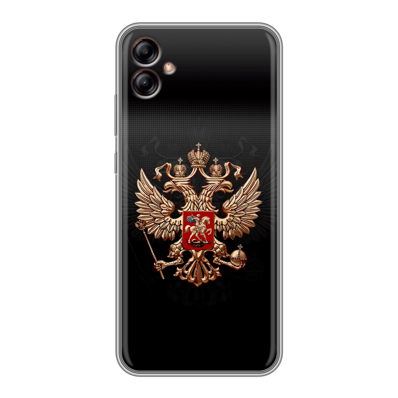 Силиконовый чехол на Samsung Galaxy A04e с принтом Герб России Силиконовый чехол на Samsung Galaxy A04e с принтом Герб России