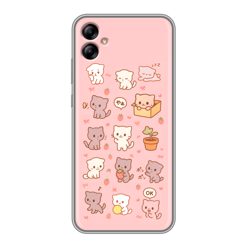 Силиконовый противоударный чехол на Samsung Galaxy A04e с принтом Hello Kitty Хелоу Кити Силиконовый противоударный чехол на Samsung Galaxy A04e с принтом Hello Kitty Хелоу Кити