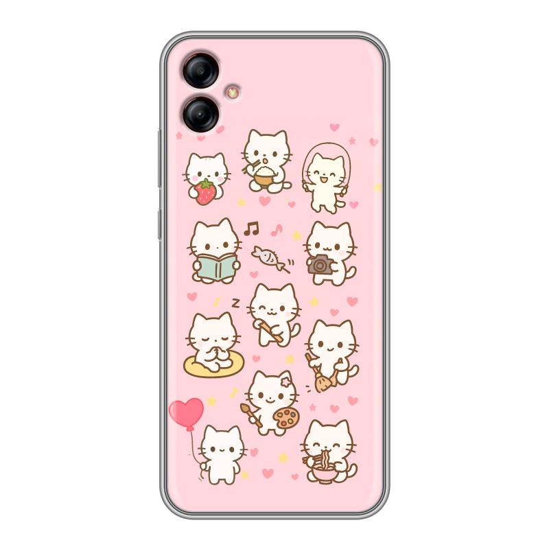 Силиконовый чехол на Samsung Galaxy A04e с принтом Hello Kitty Хелоу Кити Силиконовый чехол на Samsung Galaxy A04e с принтом Hello Kitty Хелоу Кити
