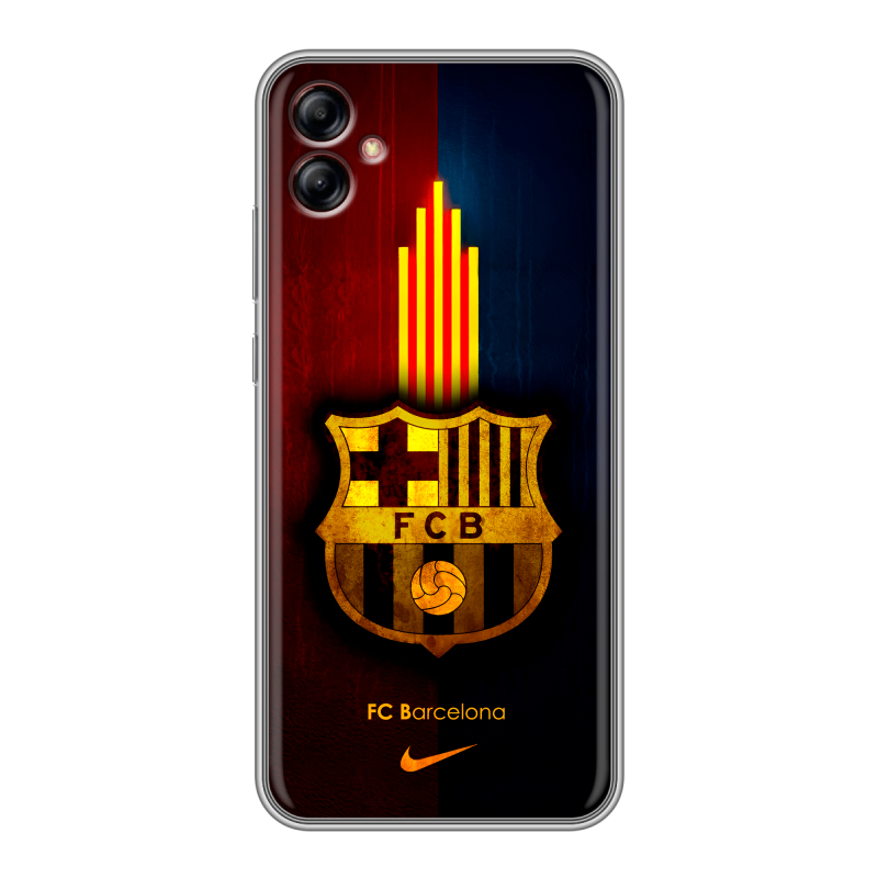 Силиконовый чехол на Samsung Galaxy A04e с принтом Барселона Barcelona Силиконовый чехол на Samsung Galaxy A04e с принтом Барселона Barcelona