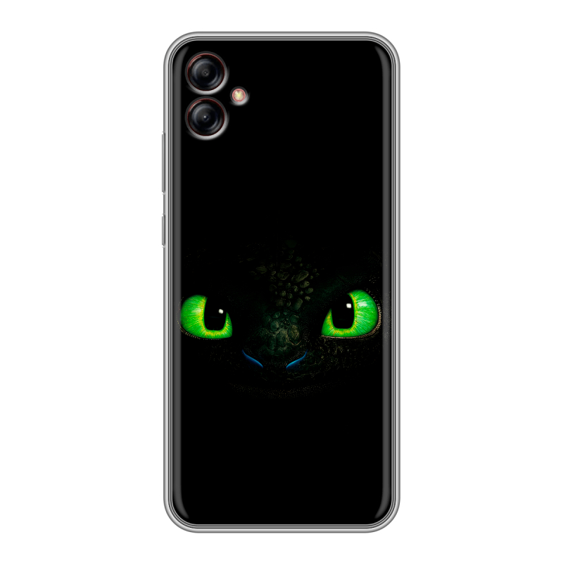 Силиконовый противоударный чехол на Samsung Galaxy A04e с принтом Как приручить дракона Силиконовый противоударный чехол на Samsung Galaxy A04e с принтом Как приручить дракона