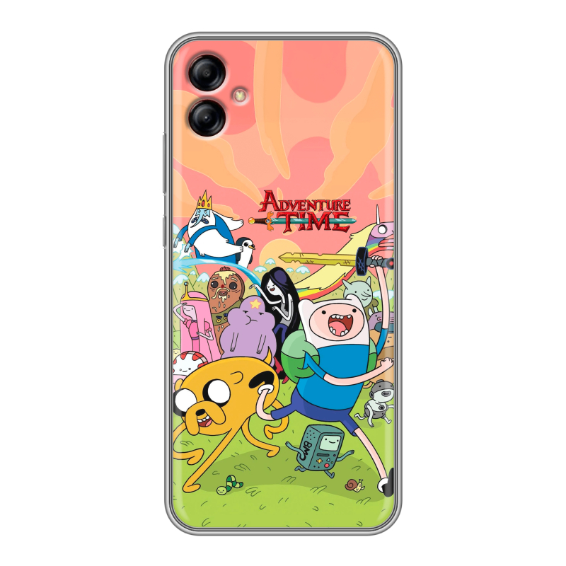 Силиконовый чехол на Samsung Galaxy A04e с принтом Adventure time Время приключений Силиконовый чехол на Samsung Galaxy A04e с принтом Adventure time Время приключений