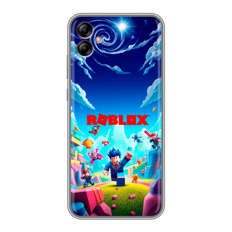 Силиконовый чехол на Samsung Galaxy A04e с принтом Roblox Роблокс Силиконовый чехол на Samsung Galaxy A04e с принтом Roblox Роблокс