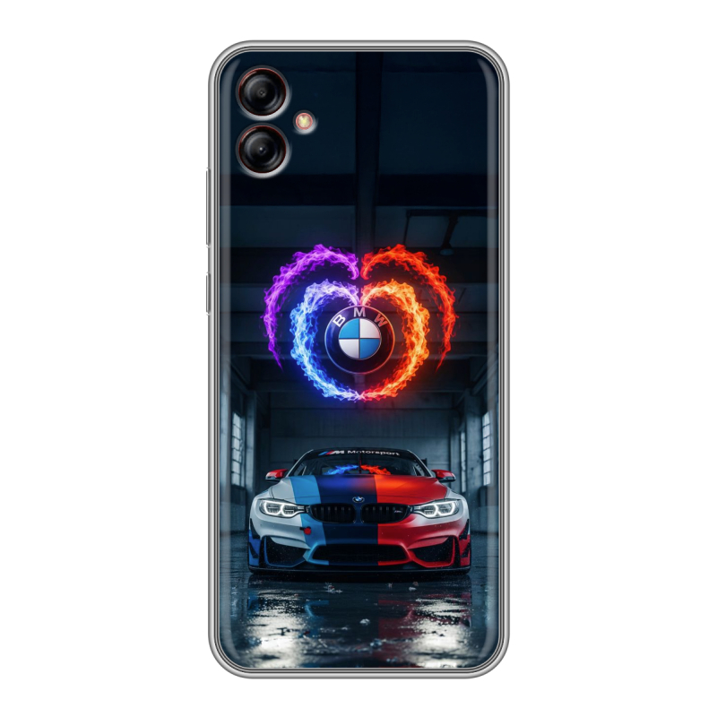 Силиконовый чехол на Samsung Galaxy A04e с принтом BMW БМВ Силиконовый чехол на Samsung Galaxy A04e с принтом BMW БМВ