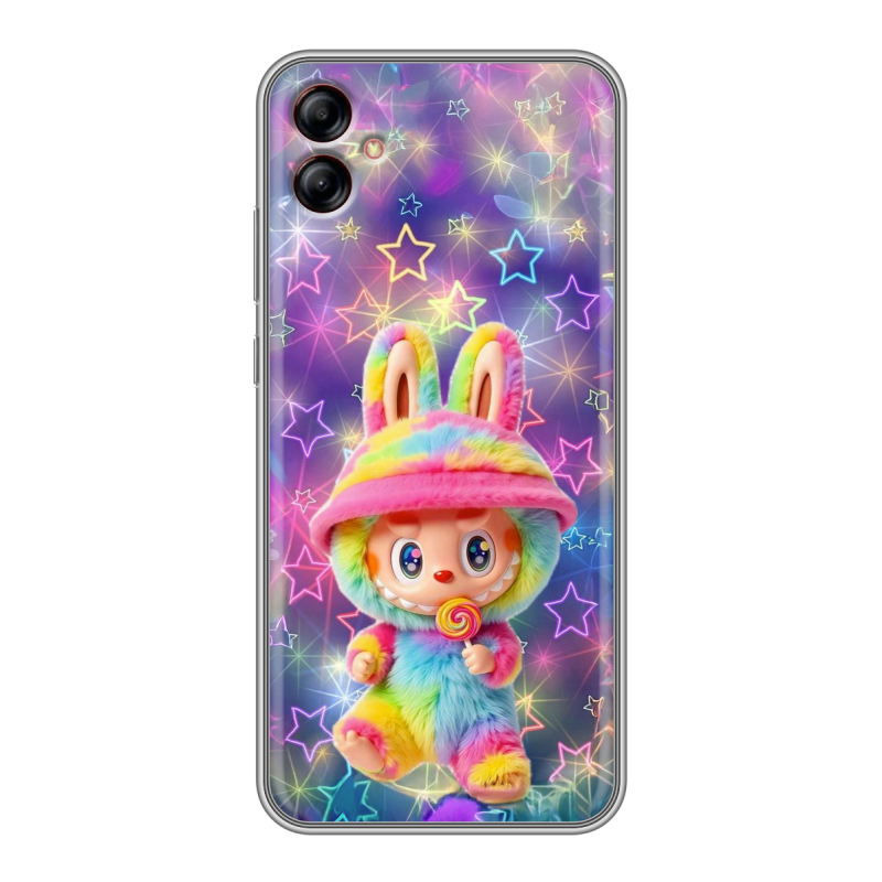 Силиконовый чехол на Samsung Galaxy A04e с принтом Labubu Лабубу Силиконовый чехол на Samsung Galaxy A04e с принтом Labubu Лабубу