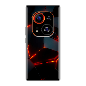 Силиконовый чехол на Tecno Phantom X2 Pro с принтом Яркие абстракции