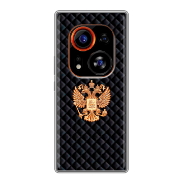 Силиконовый чехол на Tecno Phantom X2 Pro с принтом Герб России принт Силиконовый чехол на Tecno Phantom X2 Pro с принтом Герб России принт