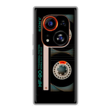 Силиконовый чехол на Tecno Phantom X2 Pro с принтом Кассета Силиконовый чехол на Tecno Phantom X2 Pro с принтом Кассета