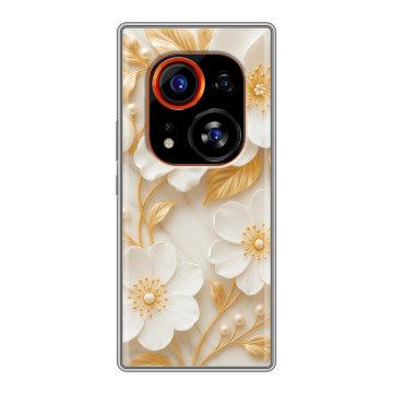 Силиконовый чехол на Tecno Phantom X2 Pro с принтом Цветы Силиконовый чехол на Tecno Phantom X2 Pro с принтом Цветы