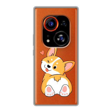 Силиконовый чехол на Tecno Phantom X2 Pro с принтом Корги Силиконовый чехол на Tecno Phantom X2 Pro с принтом Корги