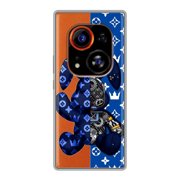 Силиконовый чехол на Tecno Phantom X2 Pro с принтом Луи робот Силиконовый чехол на Tecno Phantom X2 Pro с принтом Луи робот