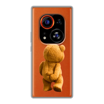 Силиконовый чехол на Tecno Phantom X2 Pro с принтом Медведь Силиконовый чехол на Tecno Phantom X2 Pro с принтом Медведь