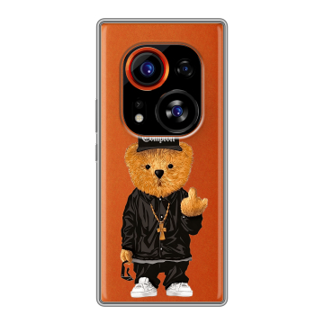 Силиконовый чехол на Tecno Phantom X2 Pro с принтом Плюшевый медведь Силиконовый чехол на Tecno Phantom X2 Pro с принтом Плюшевый медведь
