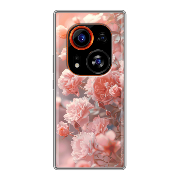Силиконовый чехол на Tecno Phantom X2 Pro с принтом Розовые розы Силиконовый чехол на Tecno Phantom X2 Pro с принтом Розовые розы
