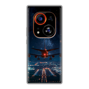 Силиконовый чехол на Tecno Phantom X2 Pro с принтом самолет Силиконовый чехол на Tecno Phantom X2 Pro с принтом самолет