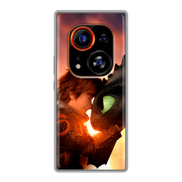 Силиконовый чехол на Tecno Phantom X2 Pro с принтом Как приручить дракона Силиконовый чехол на Tecno Phantom X2 Pro с принтом Как приручить дракона