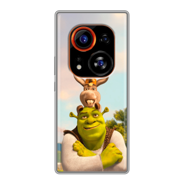 Силиконовый чехол на Tecno Phantom X2 Pro с принтом Шрек Shrek