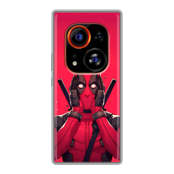Силиконовый чехол на Tecno Phantom X2 Pro с принтом Дедпул Deadpool Силиконовый чехол на Tecno Phantom X2 Pro с принтом Дедпул Deadpool