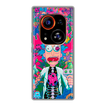 Силиконовый чехол на Tecno Phantom X2 Pro с принтом Рик и Морти Rick Morty Силиконовый чехол на Tecno Phantom X2 Pro с принтом Рик и Морти Rick Morty