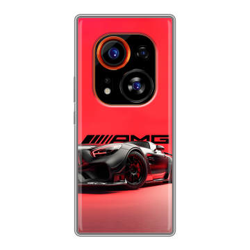 Силиконовый чехол на Tecno Phantom X2 Pro с принтом Мерседес Mercedes AMG