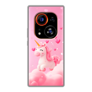 Силиконовый чехол на Tecno Phantom X2 Pro с принтом Единорог Силиконовый чехол на Tecno Phantom X2 Pro с принтом Единорог