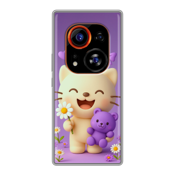 Силиконовый чехол на Tecno Phantom X2 Pro с принтом для девочек Силиконовый чехол на Tecno Phantom X2 Pro с принтом для девочек