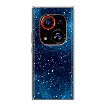 Силиконовый чехол на Tecno Phantom X2 Pro с принтом Космос звезды
