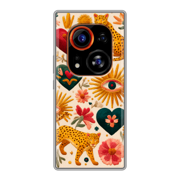 Силиконовый чехол на Tecno Phantom X2 Pro с принтом Модный принт